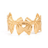 Metal Bow And Sunflower Pattern Arm Bracelet With Electroplating