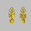 Metal Bow Shape Electroplated Unisex Ear Bone Nail Piercing Jewelry