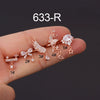 Metal Bow Zircon Electroplated Women's Fashion Simple Ear Clip Earrings