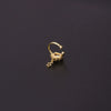 Metal Bow Zircon Electroplated Women's Fashion Simple Ear Clip Earrings