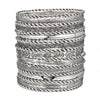 Metal Bracelet Alloy Iron Geometric Vintage Hammered Electroplated Unisex