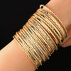 Metal Bracelet Alloy Iron Geometric Vintage Hammered Electroplated Unisex