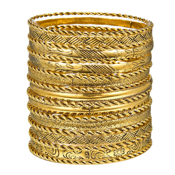 Metal Bracelet Alloy Iron Geometric Vintage Hammered Electroplated Unisex