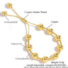 Metal Bracelet Copper Geometric Style Electroplating Round Bead Love Pearl Unisex