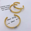 Metal Bracelet Fashion Style Copper Electroplated 18K Gold Geometric Jewelry