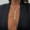 Metal Braided Snake Bone Clavicle Chain Necklace For Women Iron Chain Alloy Animal Pattern Electroplating