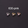 Metal Butterfly Electroplated Women's Fashion Piercing Earrings