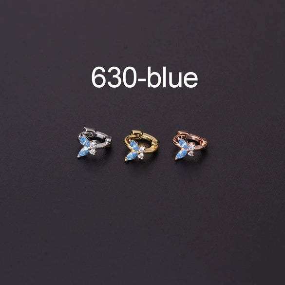 Metal Butterfly Electroplated Women's Fashion Piercing Earrings