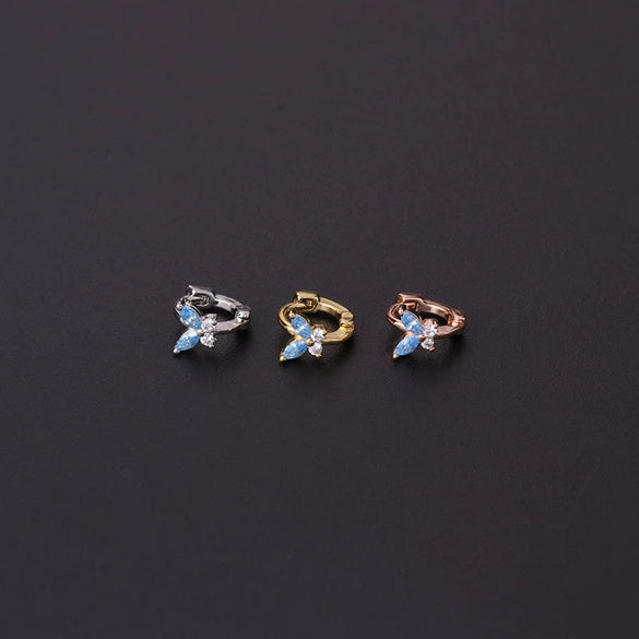 Metal Butterfly Electroplated Women's Fashion Piercing Earrings