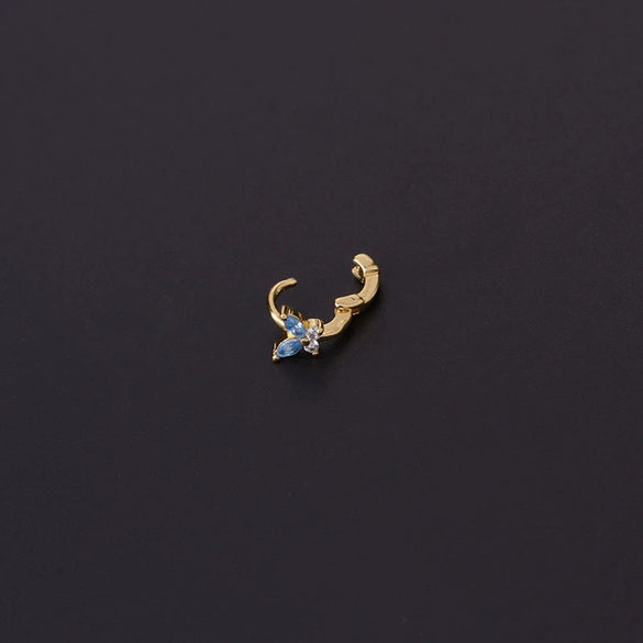 Metal Butterfly Electroplated Women's Fashion Piercing Earrings