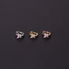 Metal Butterfly Electroplated Women's Fashion Piercing Earrings