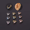 Metal Butterfly Electroplated Women's Fashion Piercing Earrings