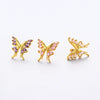 Metal Butterfly Titanium Steel Electroplated Geometric Women's Earrings