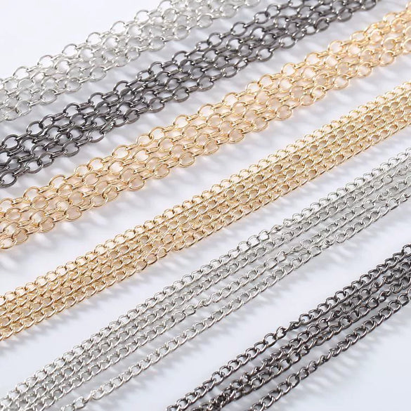 Metal Chain Jewelry Accessories With Tassels Electroplated