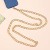 Metal Chain Mobile Phone Slung Chain With Clip Antifall Mobile Phone Lanyard Unisex Electroplating