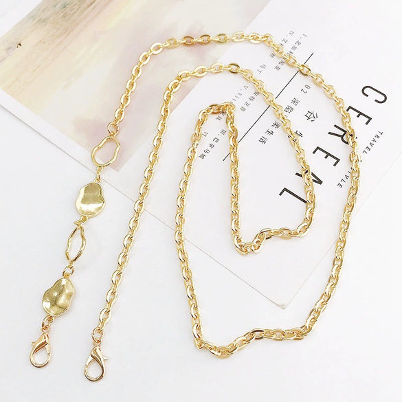 Metal Chain Mobile Phone Slung Chain With Clip Antifall Mobile Phone Lanyard Unisex Electroplating