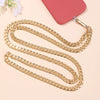 Metal Chain Mobile Phone Slung Chain With Clip Antifall Mobile Phone Lanyard Unisex Electroplating