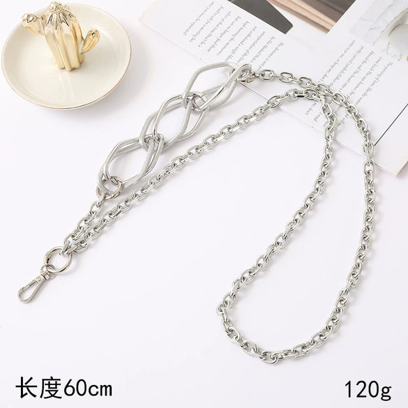 Metal Chain Mobile Phone Slung Chain With Clip Antifall Mobile Phone Lanyard Unisex Electroplating