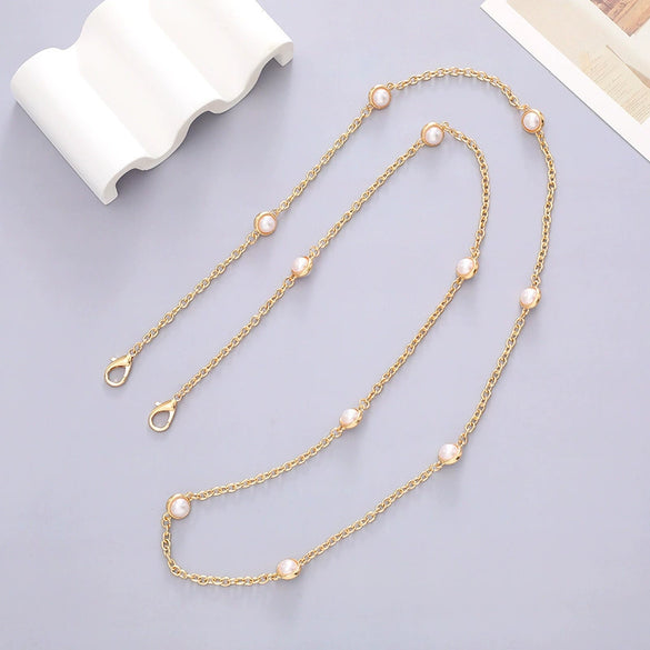 Metal Chain Mobile Phone Slung Chain With Clip Antifall Mobile Phone Lanyard Unisex Electroplating