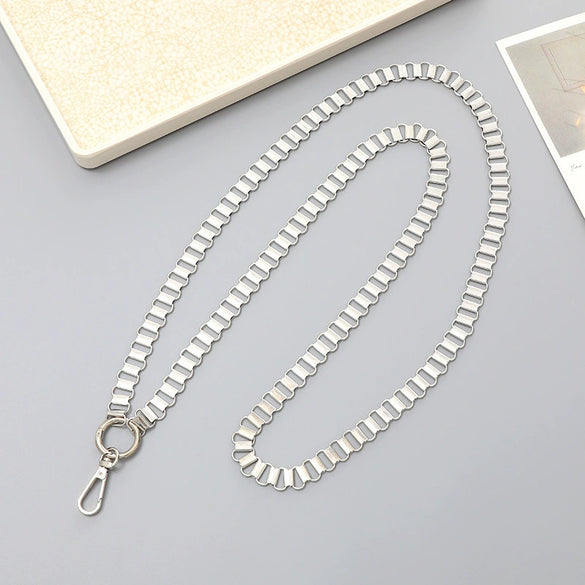 Metal Chain Mobile Phone Slung Chain With Clip Antifall Mobile Phone Lanyard Unisex Electroplating