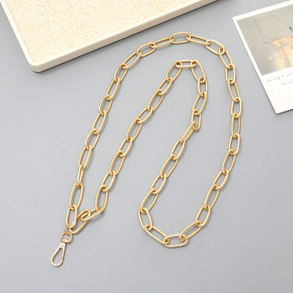 Metal Chain Mobile Phone Slung Chain With Clip Antifall Mobile Phone Lanyard Unisex Electroplating