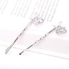 Metal Cherry Hair Accessories For Women Cute Style Electroplated One Word Clip