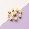 Metal Cloisonne Style Hollow Flower Ball Bell Pendant Handmade Decorative Accessory With Dripping Oil Craft