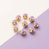 Metal Cloisonne Style Hollow Flower Ball Bell Pendant Handmade Decorative Accessory With Dripping Oil Craft