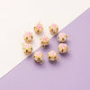 Metal Cloisonne Style Hollow Flower Ball Bell Pendant Handmade Decorative Accessory With Dripping Oil Craft