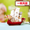 Metal Crab Shaped Keychain With Diamond Encrustment Pastoral Style For Female