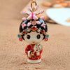 Metal Creative Rhinestone Cute Big Yellow Duck Shape Car Key Chain Women's Bag Pendant