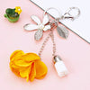 Metal Crown Flower Keychain For Women's Bags Creative Rhinestone Key Chain As Small Gift