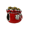 Metal Crystal Star Beaded Pendant Diy Loose Beads Jewelry Accessories With Totem Pattern And Electroplating Process