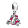 Metal Crystal Star Beaded Pendant Diy Loose Beads Jewelry Accessories With Totem Pattern And Electroplating Process