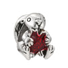 Metal Crystal Star Beaded Pendant Diy Loose Beads Jewelry Accessories With Totem Pattern And Electroplating Process