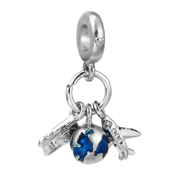 Metal Crystal Star Beaded Pendant Diy Loose Beads Jewelry Accessories With Totem Pattern And Electroplating Process