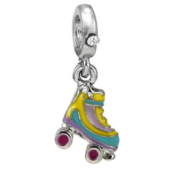 Metal Crystal Star Beaded Pendant Diy Loose Beads Jewelry Accessories With Totem Pattern And Electroplating Process