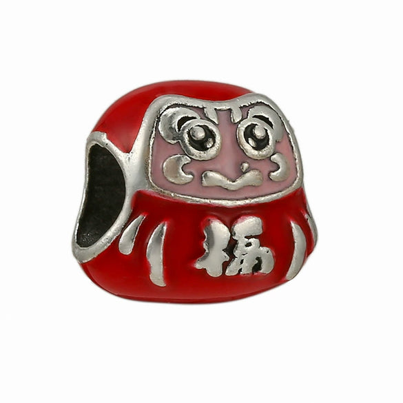 Metal Crystal Star Beaded Pendant Diy Loose Beads Jewelry Accessories With Totem Pattern And Electroplating Process