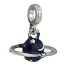 Metal Crystal Star Beaded Pendant Diy Loose Beads Jewelry Accessories With Totem Pattern And Electroplating Process