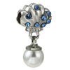 Metal Crystal Star Beaded Pendant Diy Loose Beads Jewelry Accessories With Totem Pattern And Electroplating Process