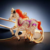 Metal Cute Style Horse Shape Keychain For Women