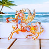 Metal Cute Style Horse Shape Keychain For Women