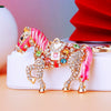 Metal Cute Style Horse Shape Keychain For Women