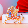 Metal Cute Style Horse Shape Keychain For Women
