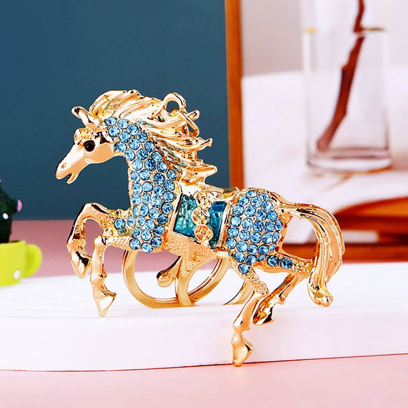 Metal Cute Style Horse Shape Keychain For Women