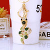 Metal Cute Zodiac Snake Car Keychain For Women Diamondencrusted Bag Pendant Mascot Gift