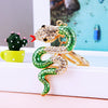 Metal Cute Zodiac Snake Car Keychain For Women Diamondencrusted Bag Pendant Mascot Gift