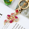 Metal Cute Zodiac Snake Car Keychain For Women Diamondencrusted Bag Pendant Mascot Gift