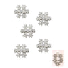 Metal Diamondencrusted Christmas Snowflake Women's Duckbill Clip Hair Accessory