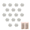 Metal Diamondencrusted Christmas Snowflake Women's Duckbill Clip Hair Accessory